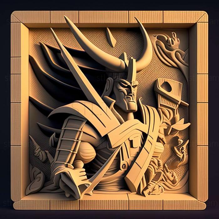 3D model Samurai Jack Battle Through Time game (STL)